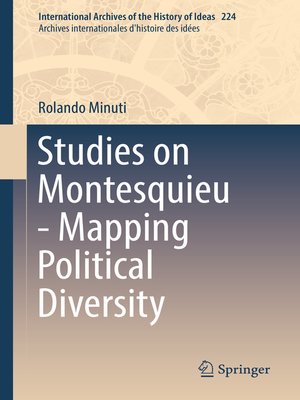 cover image of Studies on Montesquieu--Mapping Political Diversity
